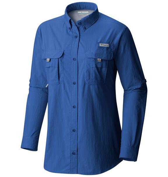 Columbia PFG Bahama Shirts Blue For Women's NZ3276 New Zealand